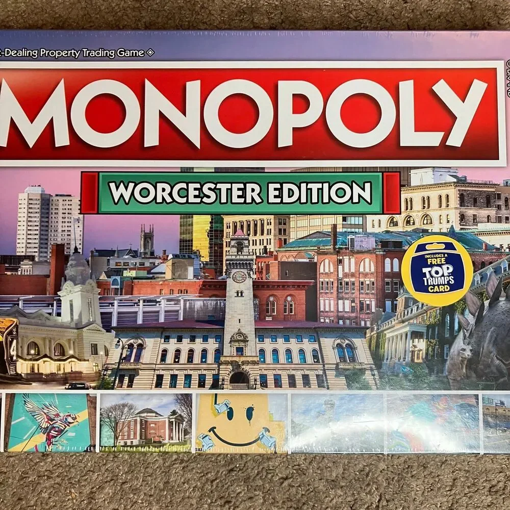 Worcester Monopoly - The Fast-Dealing Property Trading Board Game - Brand New